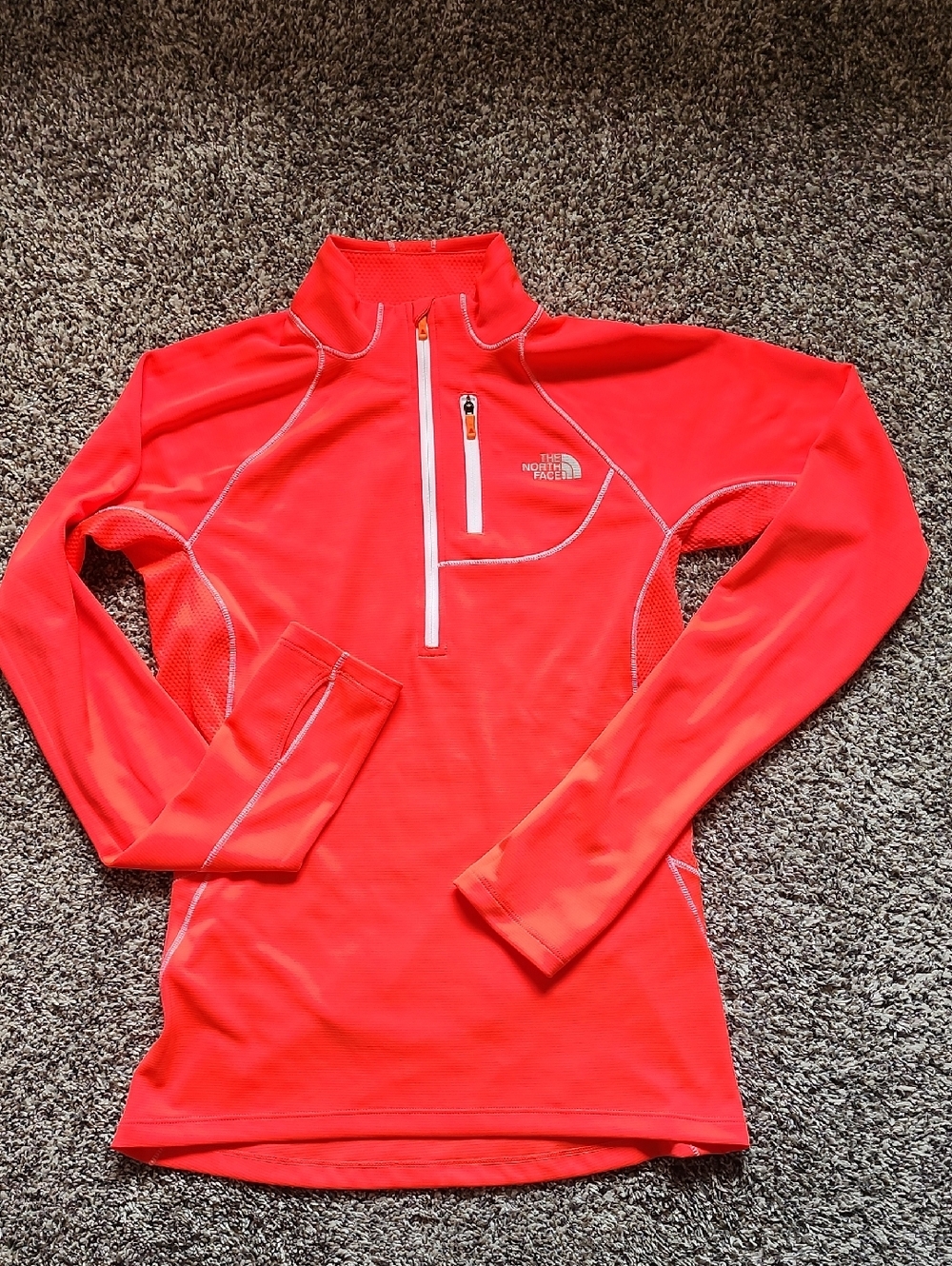 The North Face Coral/Neon Coral Half-Zip Pullover